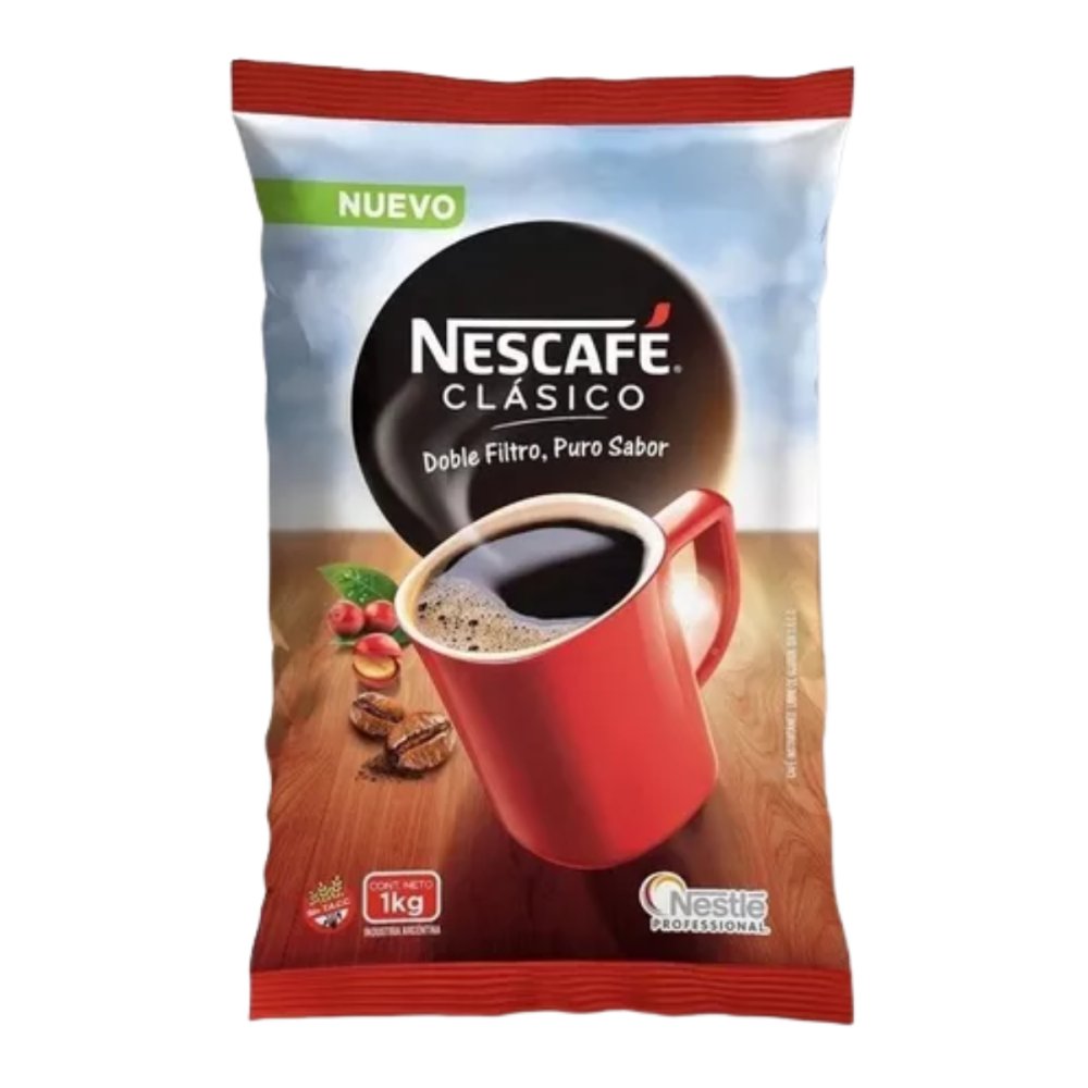 NESCAFE CLASICO 2 BOLSA  x 1 kg.