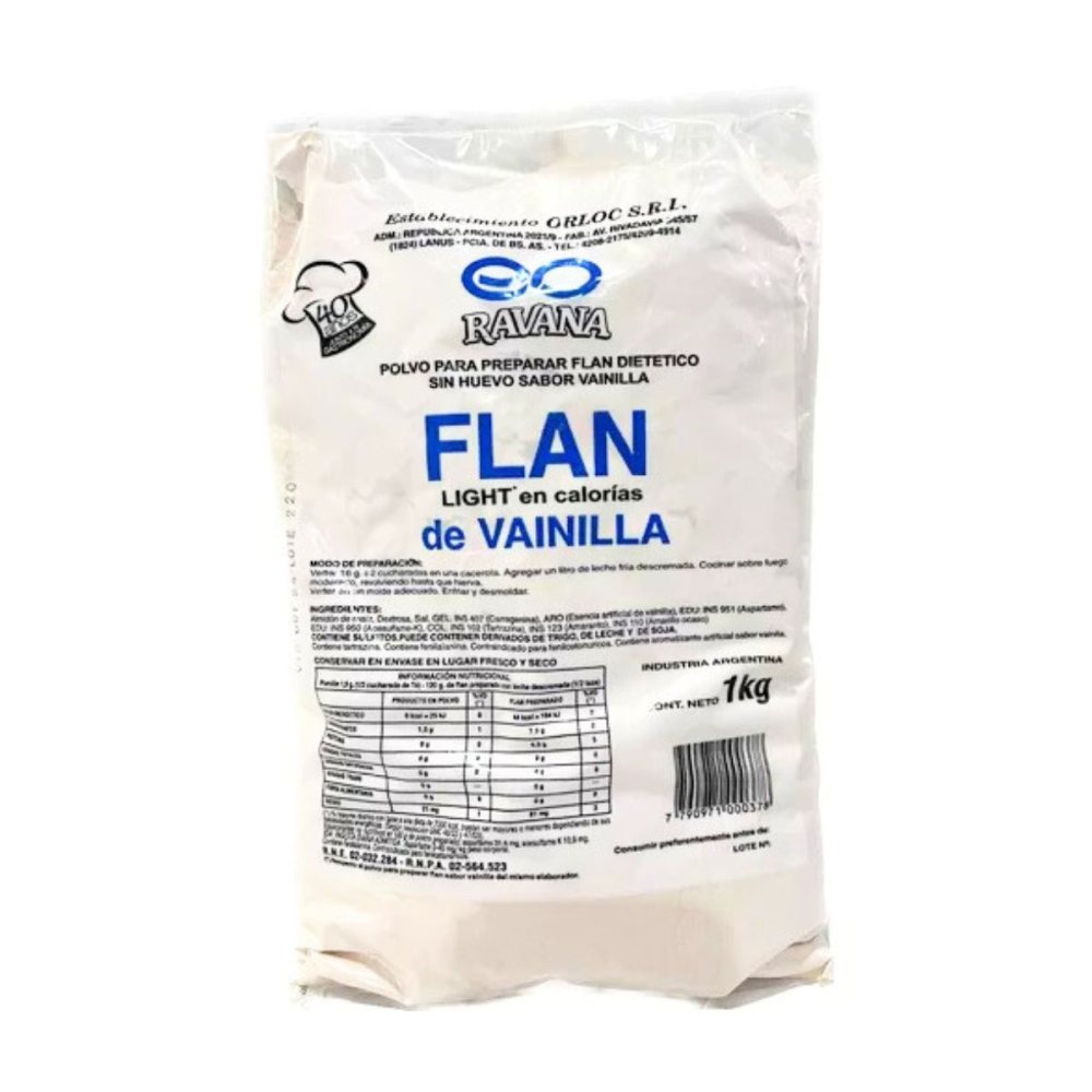 FLAN VAINILLA LIGHT ORLOC 10 x 1 kg