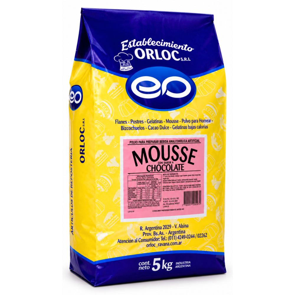 MOUSSE DE CHOCOLATE ORLOC x 5 kg