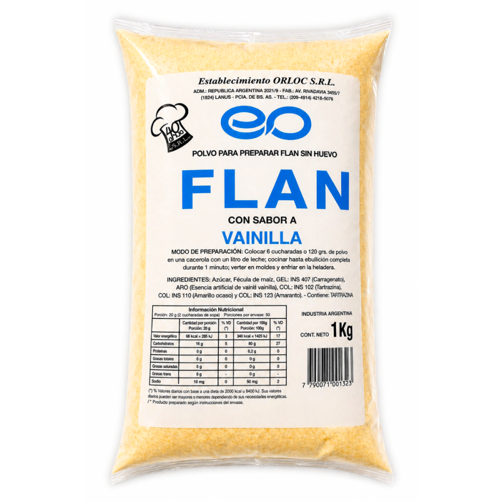 FLAN VAINILLA ORLOC 10  x 1 kg