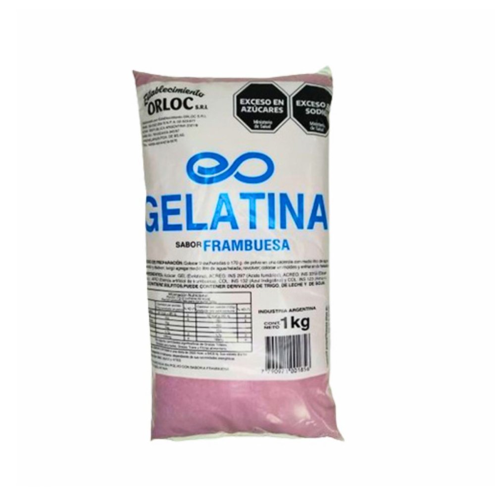 GELATINA DE FRAMBUESA ORLOC 10 x 1 kg