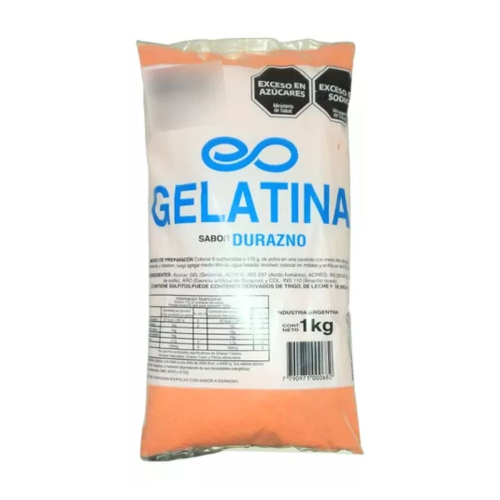 GELATINA DE DURAZNO ORLOC 10  x 1 kg