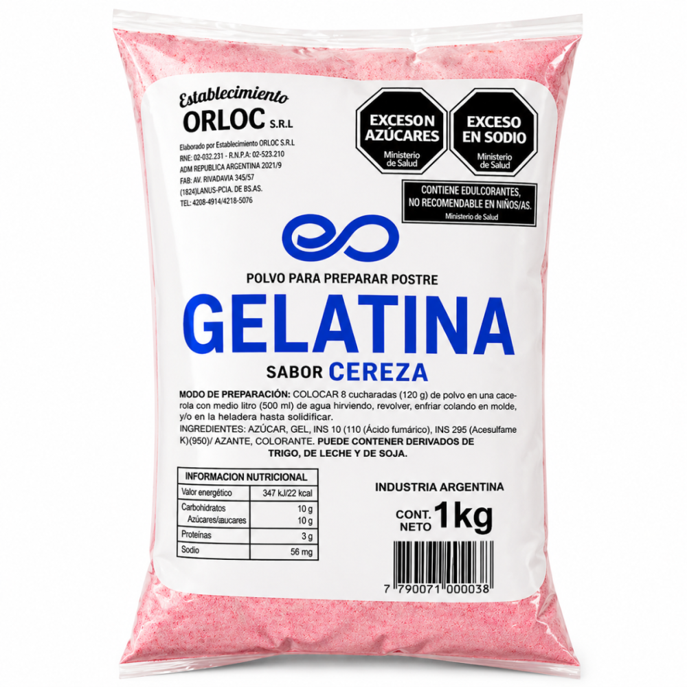 GELATINA DE CEREZA 10 x 1Kg