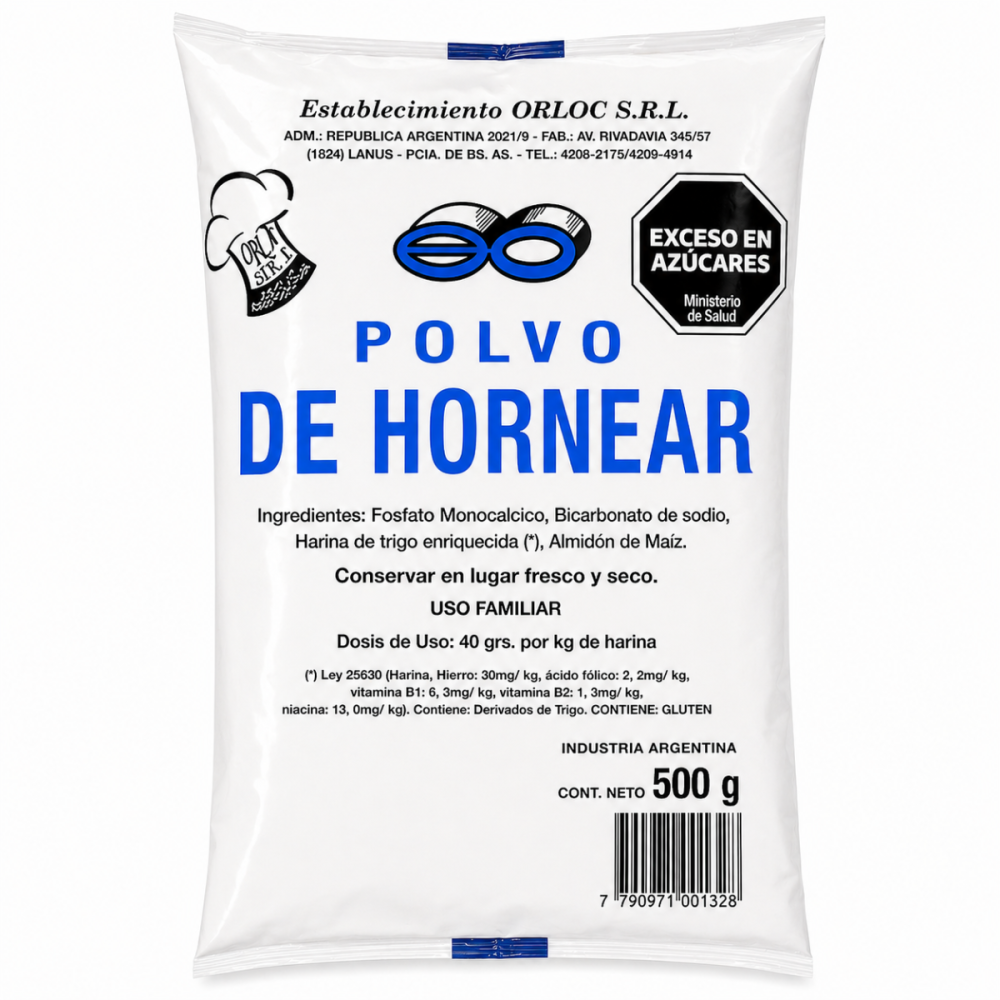 POLVO DE HORNEAR ORLOC 20 x 500g