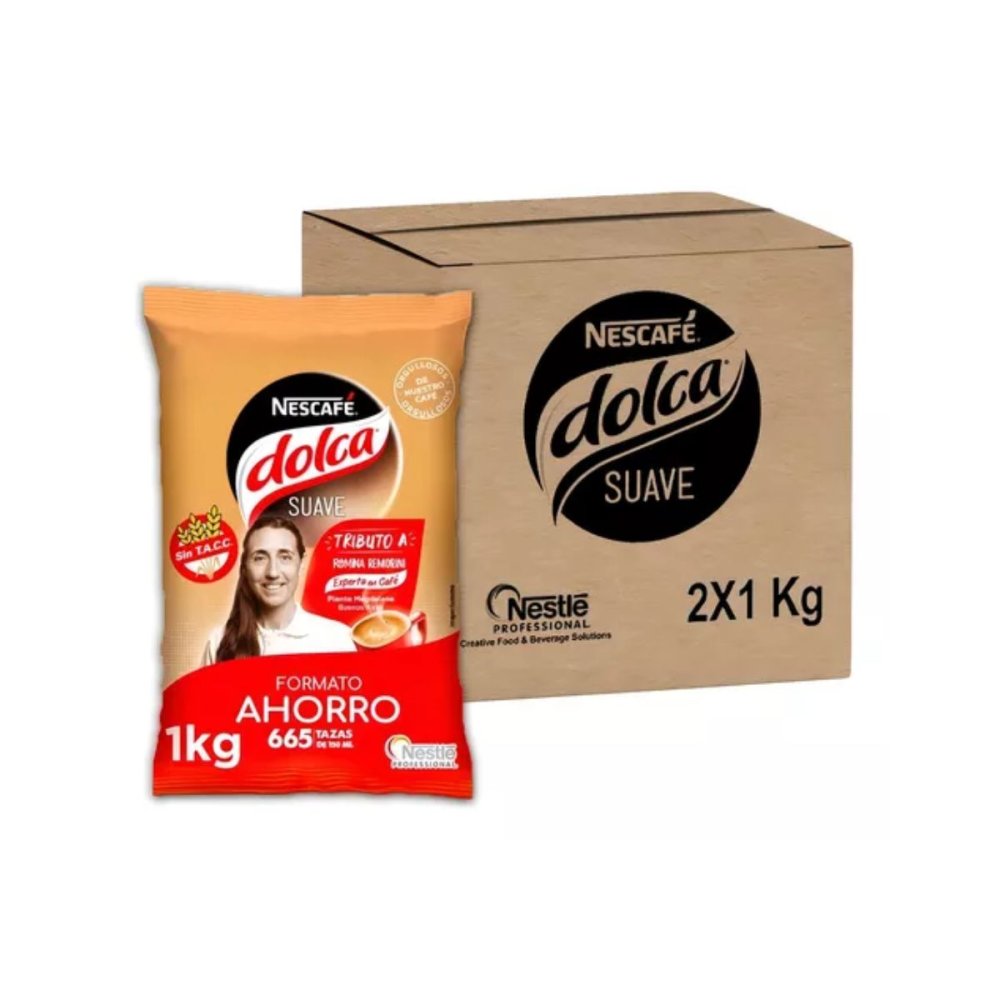 NESCAFE DOLCA SUAVE 2 BOLSAS x 1 kg