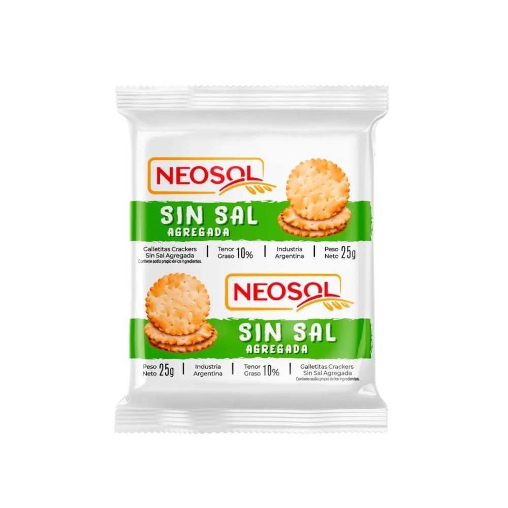 GALLETITAS S/SAL NEOSOL 176 paq. x 25g c/u