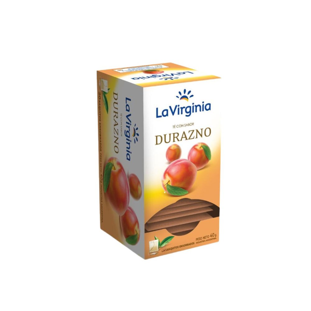 TE DE DURAZNO LA VIRGINIA 6 cajas x 25 saq