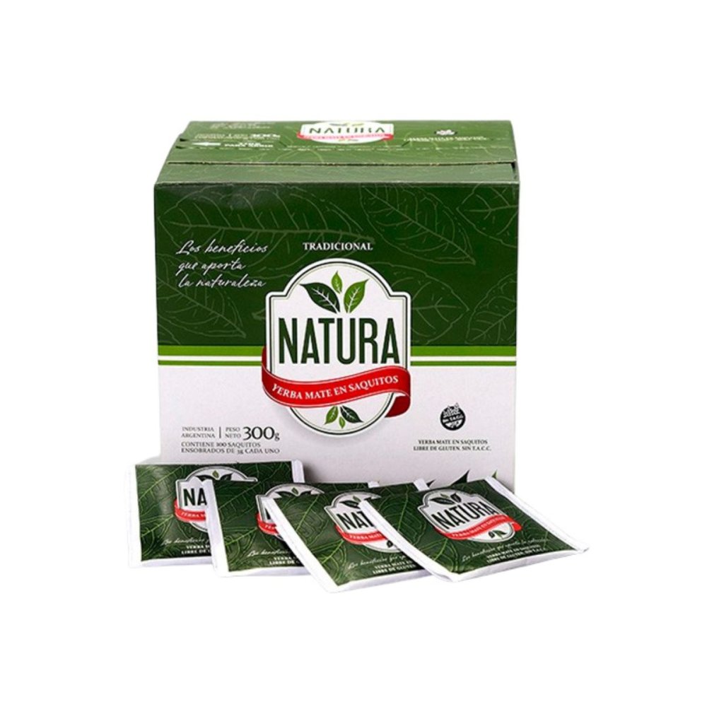 MATE COCIDO NATURA 6 CAJAS x 100 c/sobre