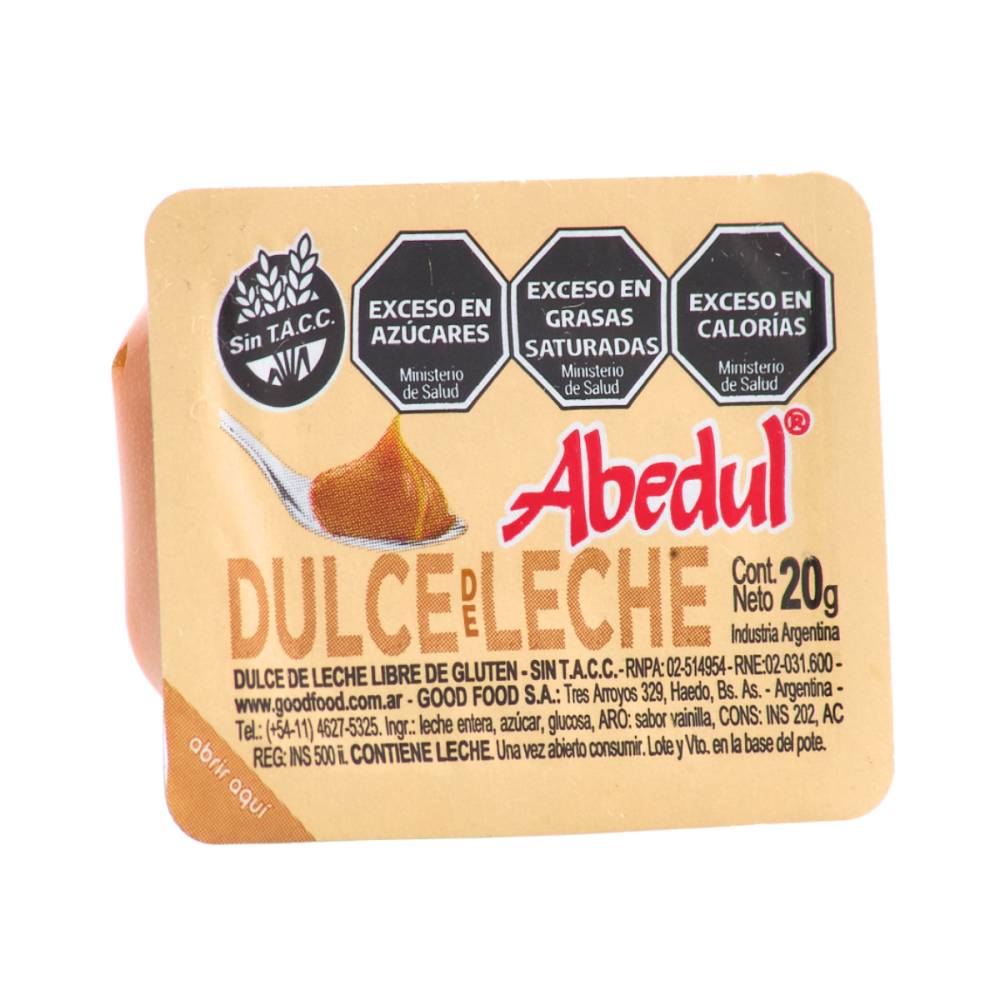 DULCE DE LECHE ABEDUL X 20G X 108 U.