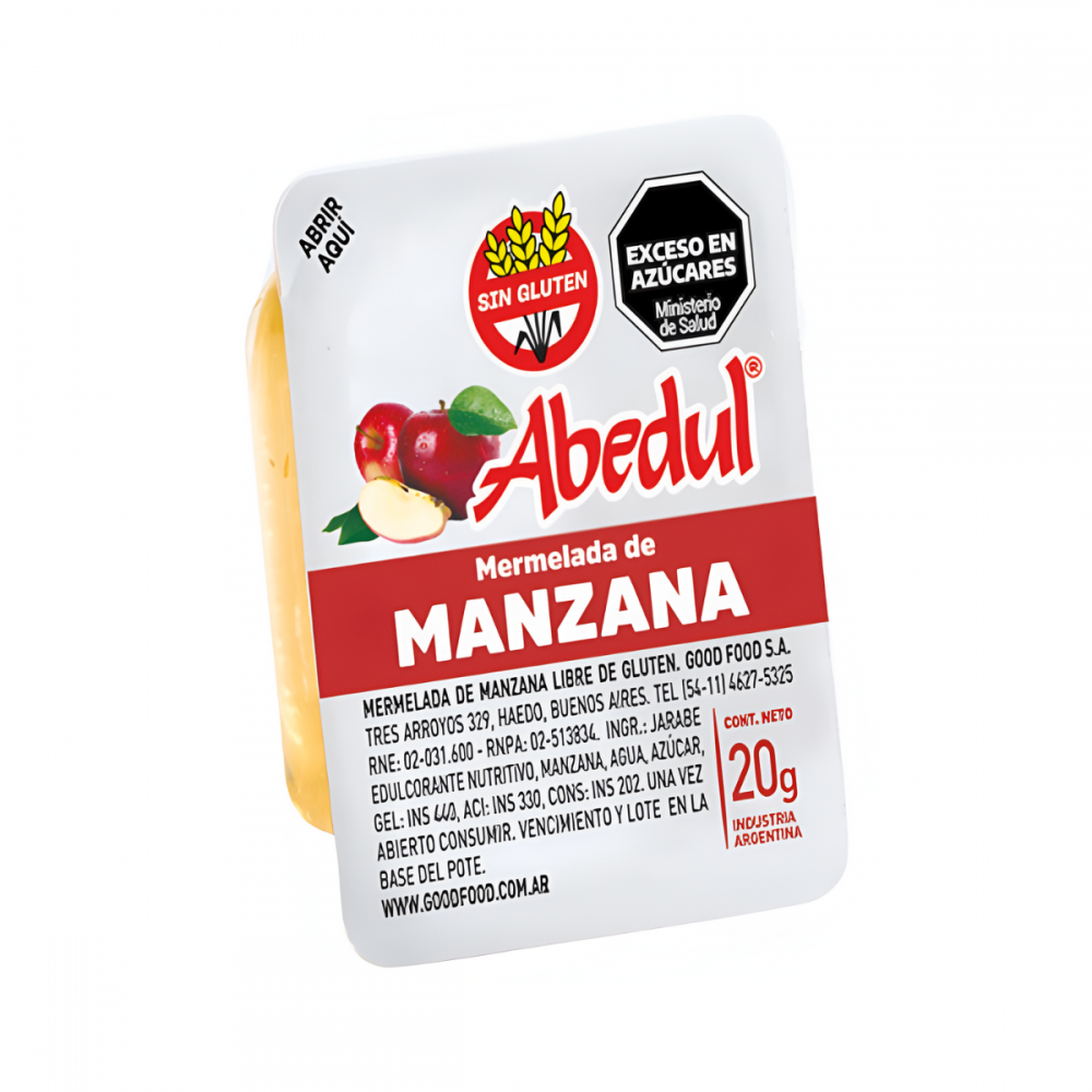 MERMELADA MANZANA ABEDUL x 108 u. x 20 g