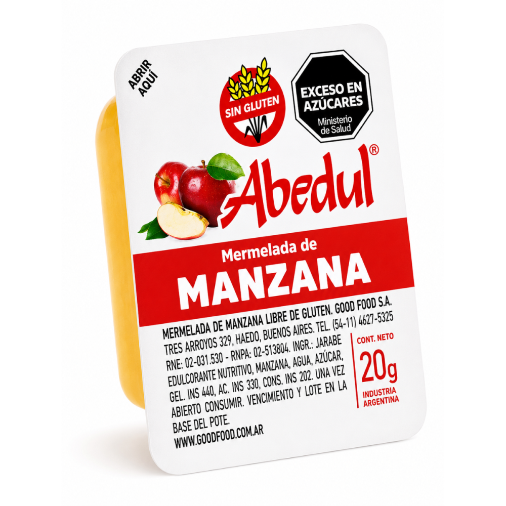 MERMELADA MANZANA ABEDUL x 108 u. x 20 g
