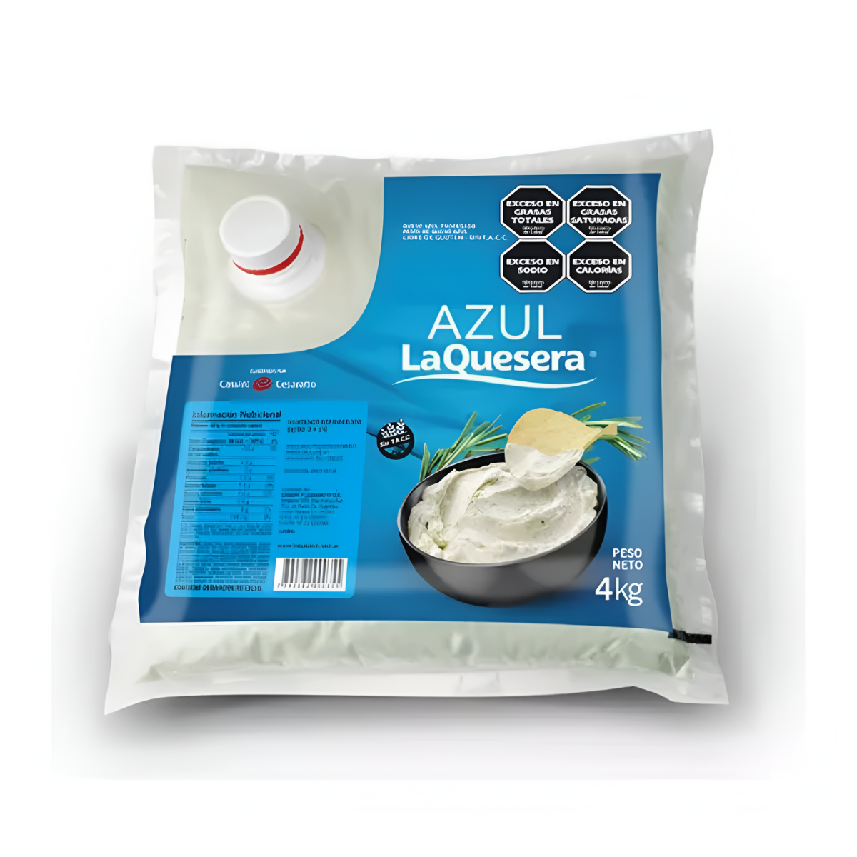 PASTA AZUL LA QUESERA 4 POUCH x 3 kg