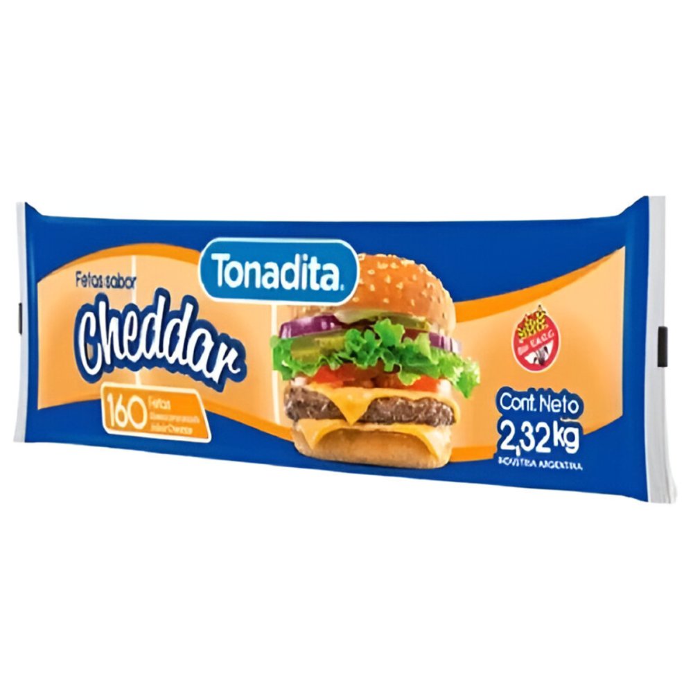 CHEDDAR TONADITA 160 FETAS 2 x2.32 kg