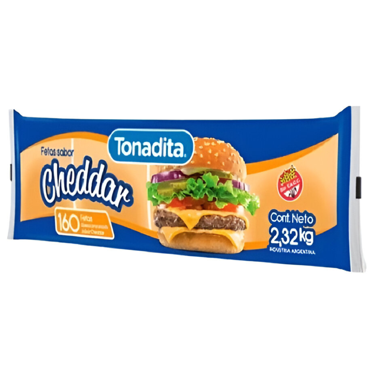 CHEDDAR TONADITA 160 FETAS 2 x2.32 kg