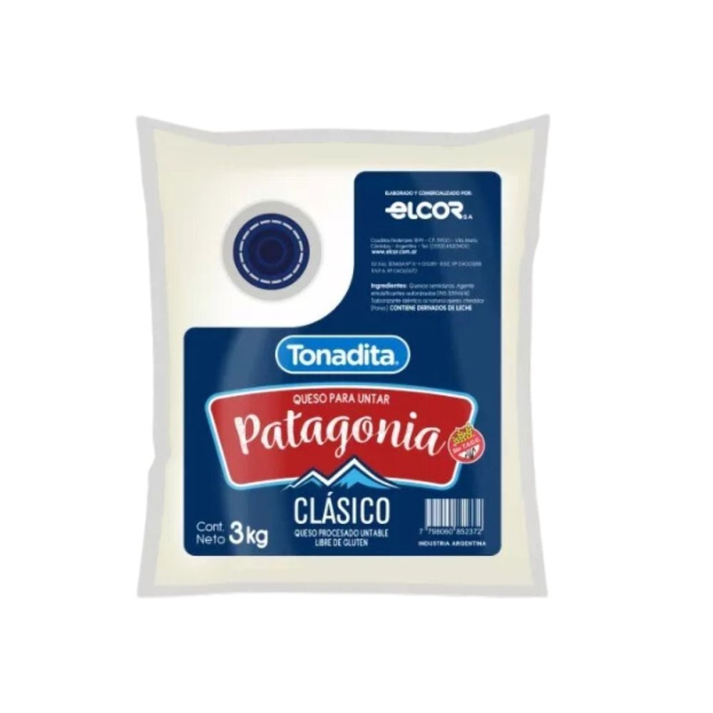 QUESO CREMA TONADITA  2 x 3 kg SIN TAC