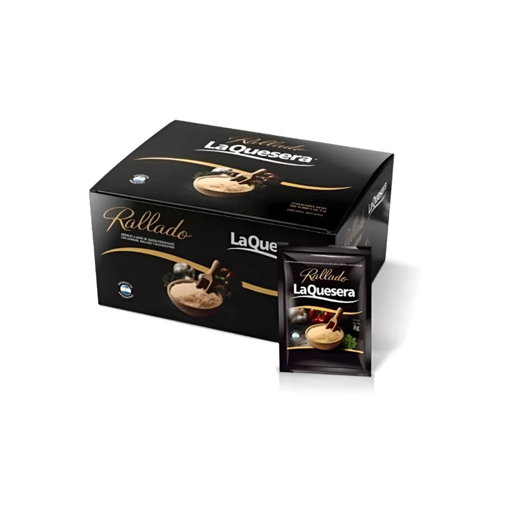 QUESO RALLADO LA QUESERA 6 CAJAS x100 u. x8g