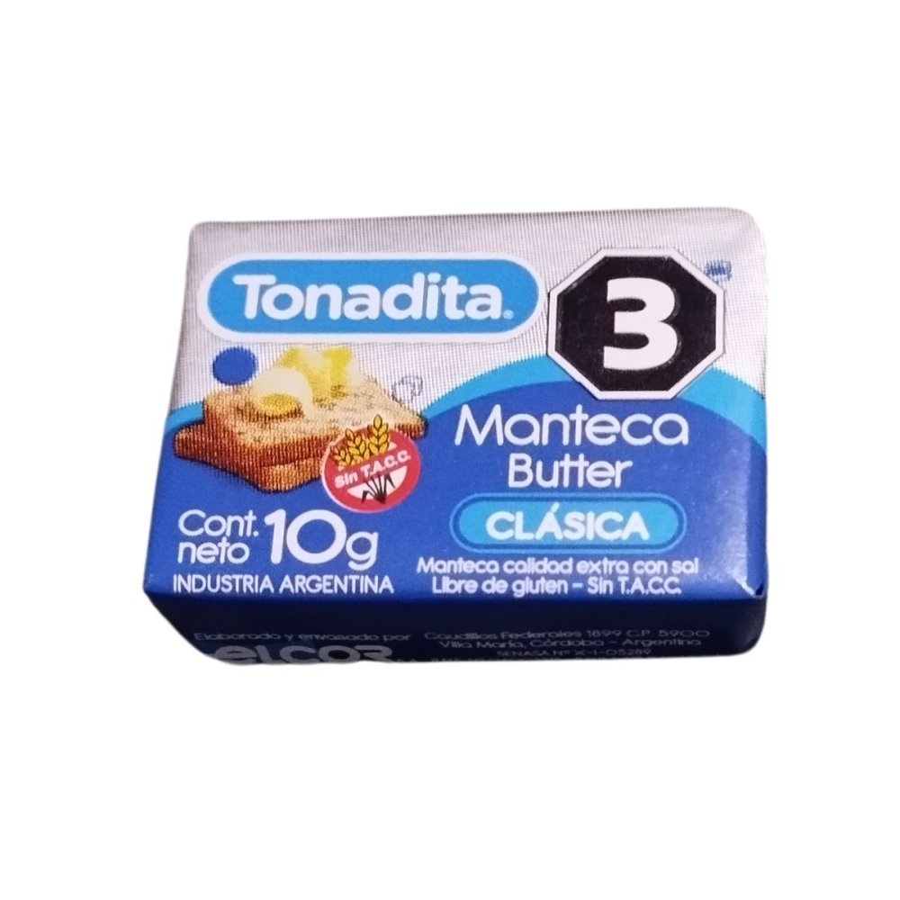 MANTECA BUTER TONADITA 3 cajas x 100 u