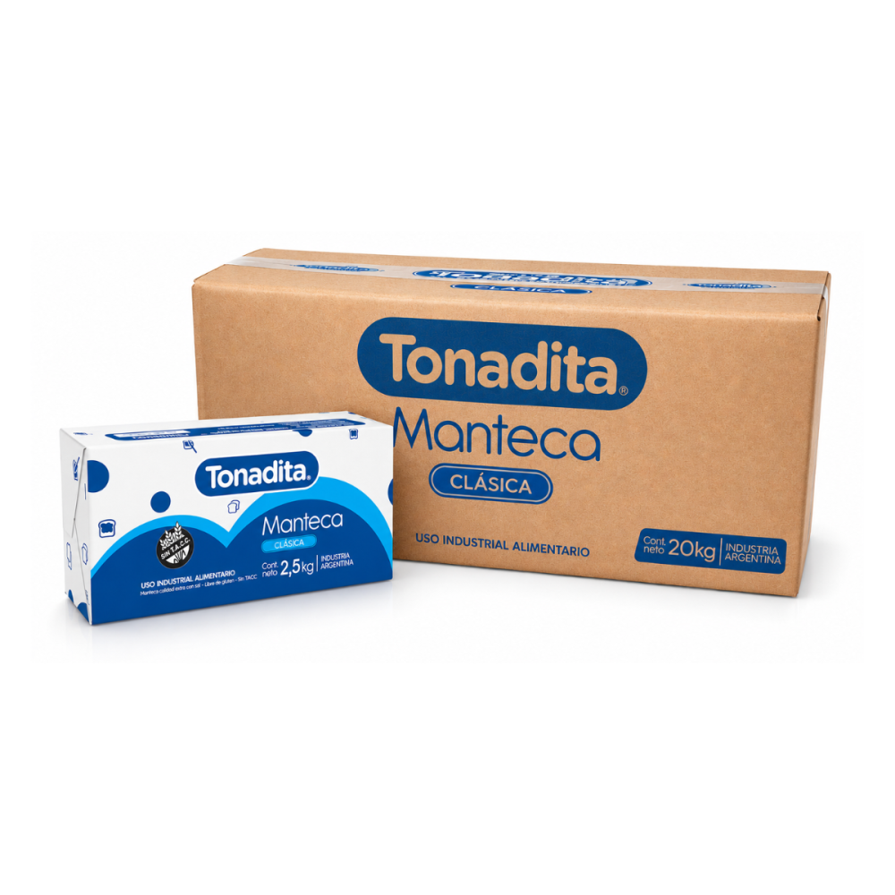 MANTECA TONADITA 8 x 2,5 kg