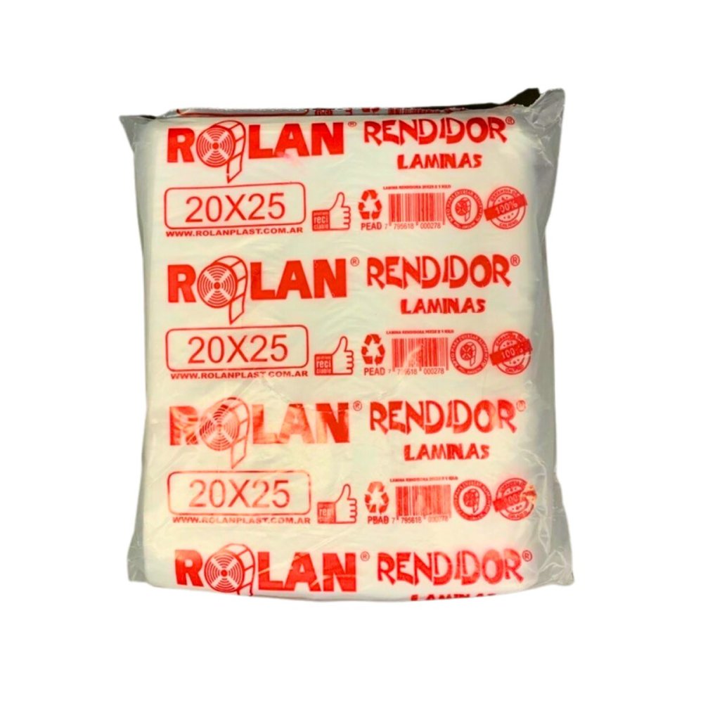 LAMINA FOLEX SEPARAD ALIMEN 20x25cm 10x1k ROLANPLAST