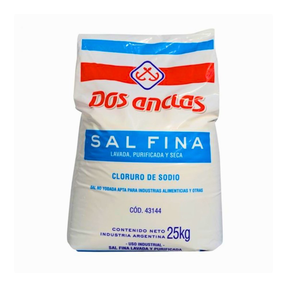 SAL FINA DOS ANCLAS x 25 kg