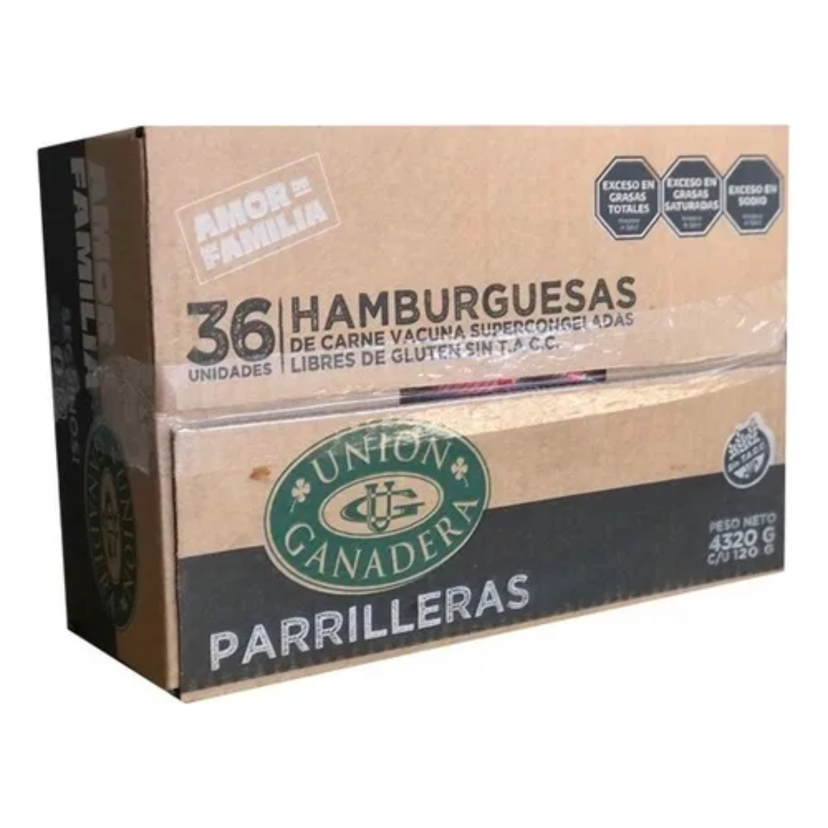 HAMBURGUESAS U.G.PARRILLERA 36 X 120 GRS
