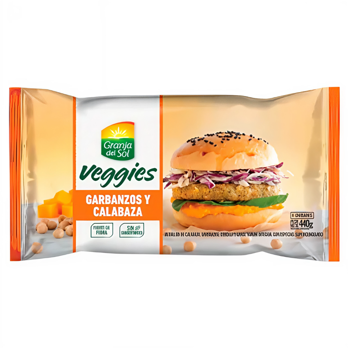 MEDALL.VEGGIES GARByCALABAZ G.SOL,4 u.420 grs x20