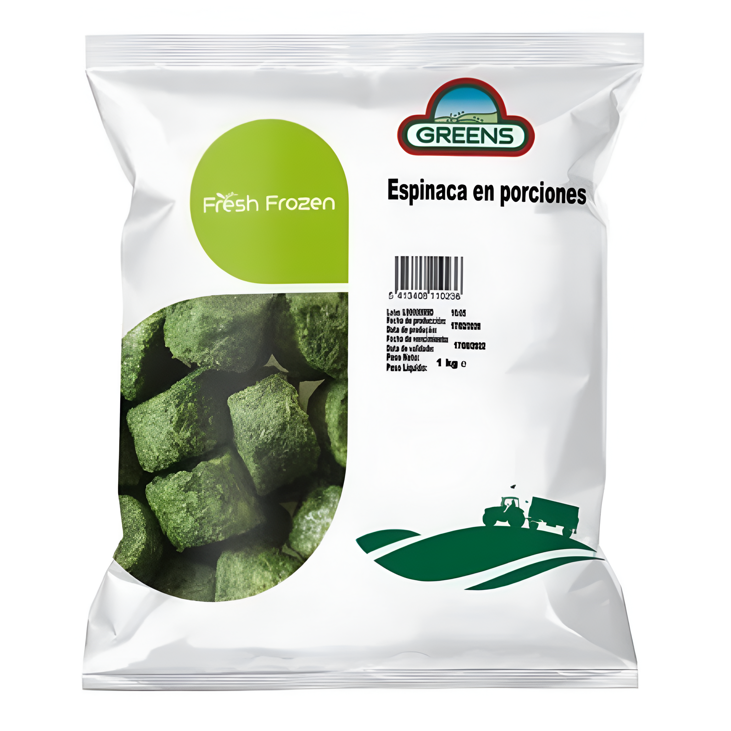 ESPINACA CONG.CHOPPERS 10 x 1 kg GREENS