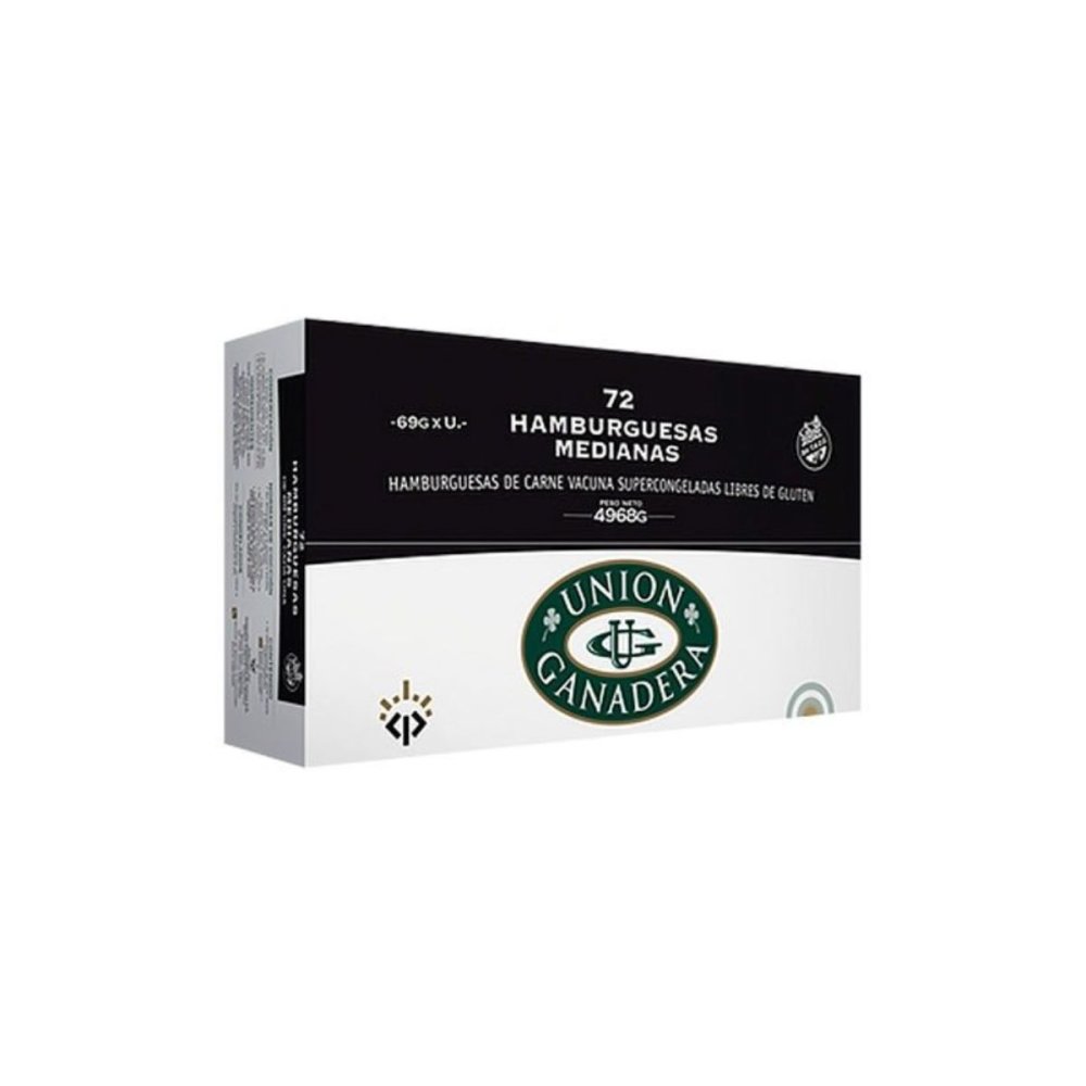 HAMBURGUESA UNION GANADERA  72 u. x 69 grs