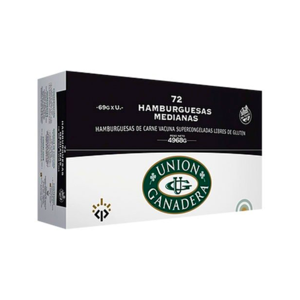 HAMBURGUESA UNION GANADERA  72 u. x 69 grs