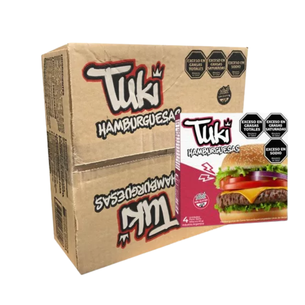 HAMBURGUESA CARNE VACUNA TUKI 40 x110grs.