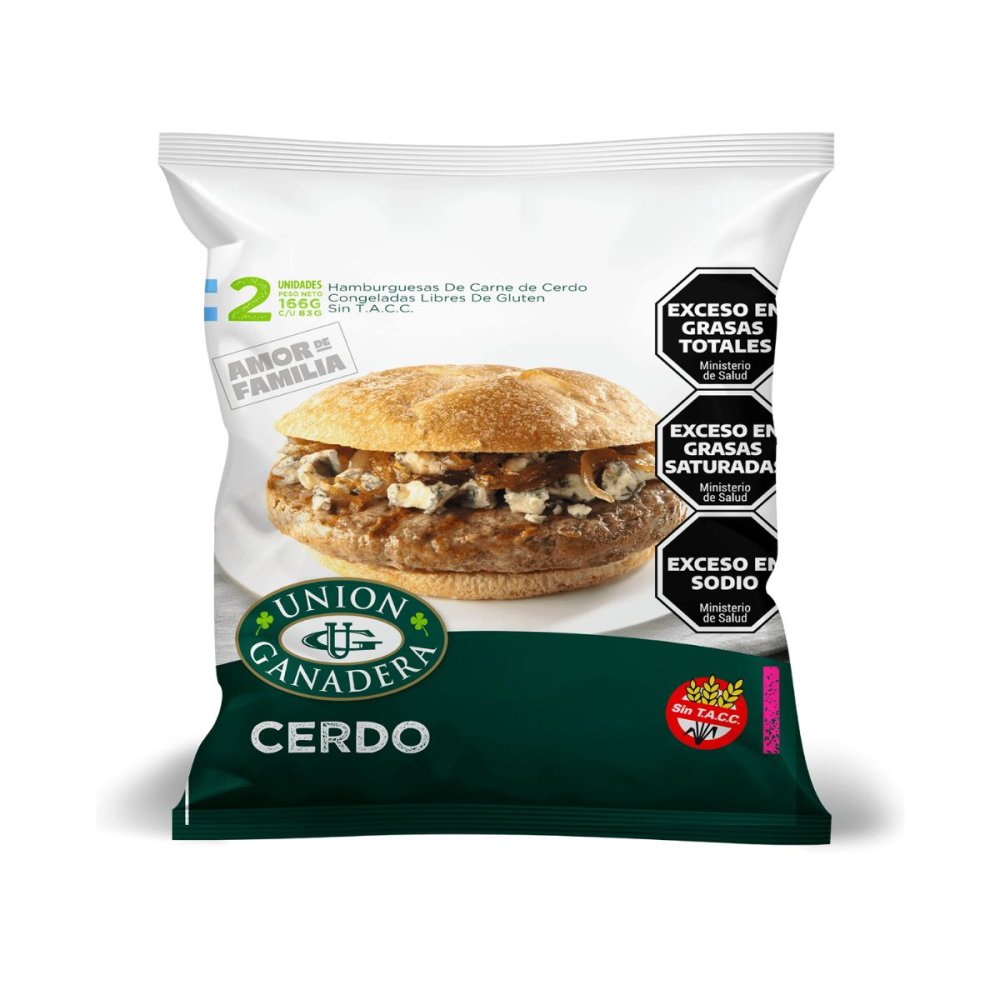 HAMBURGUESA CERDO U. GANADERA 15X 2X 83g