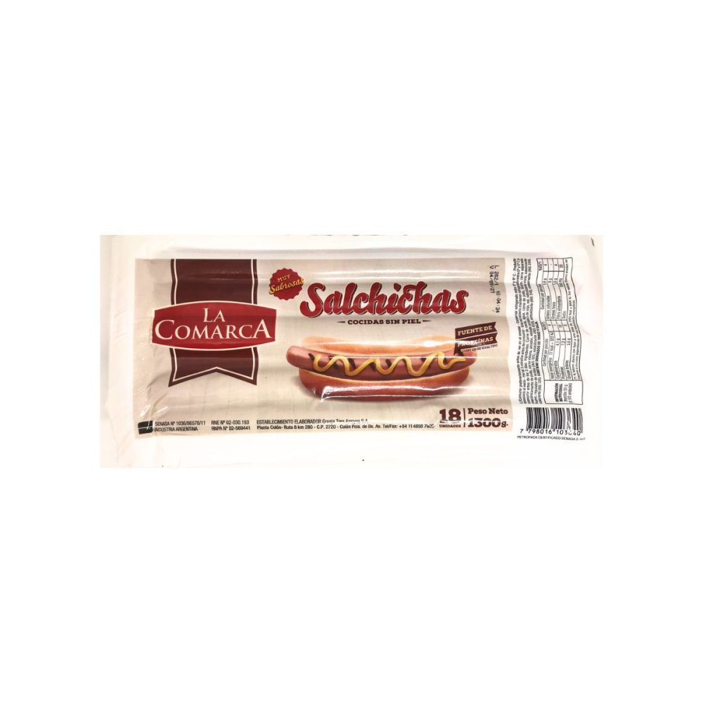 SALCHICHAS LA COMARCA 6 x 18 u.