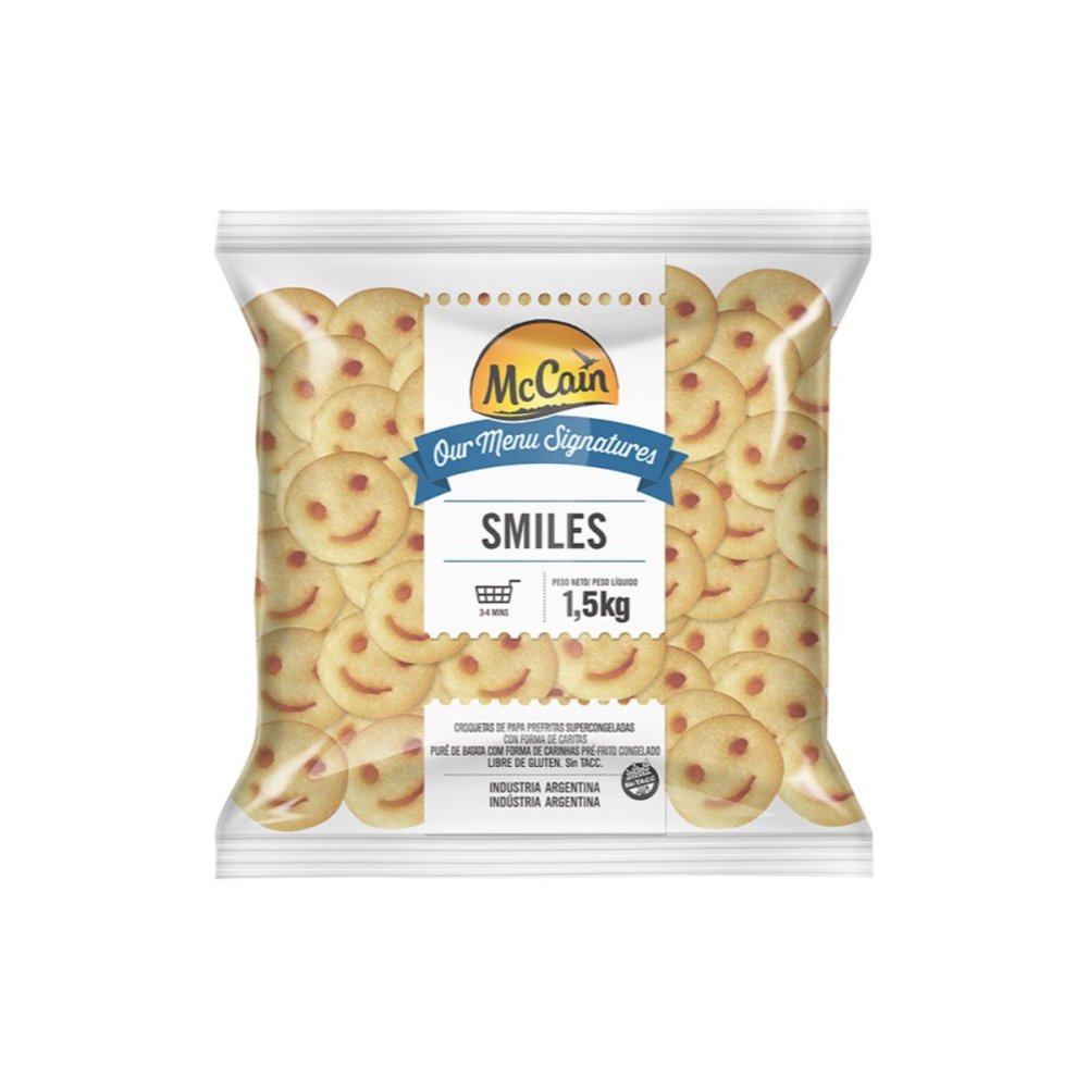 McCAIN PAPAS SMILES 6 x 1.5 kg