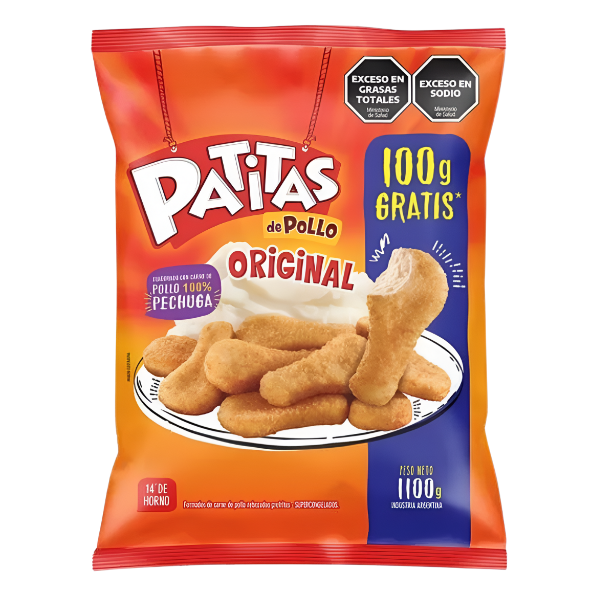 PATITAS DE POLLO GRANJA DEL SOL 12  x 1.100gr
