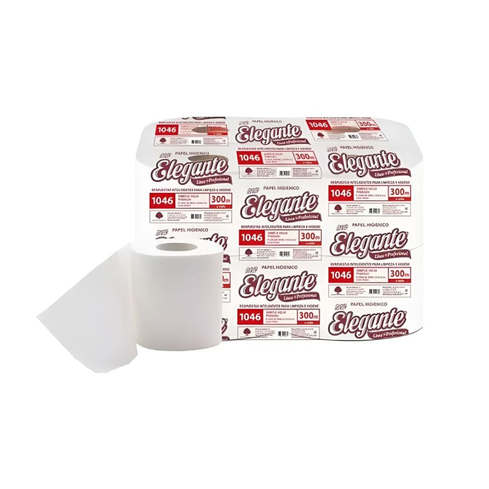 PAPEL HIGIENICO ELEGANTE 8 ROLLOS x 300 m.