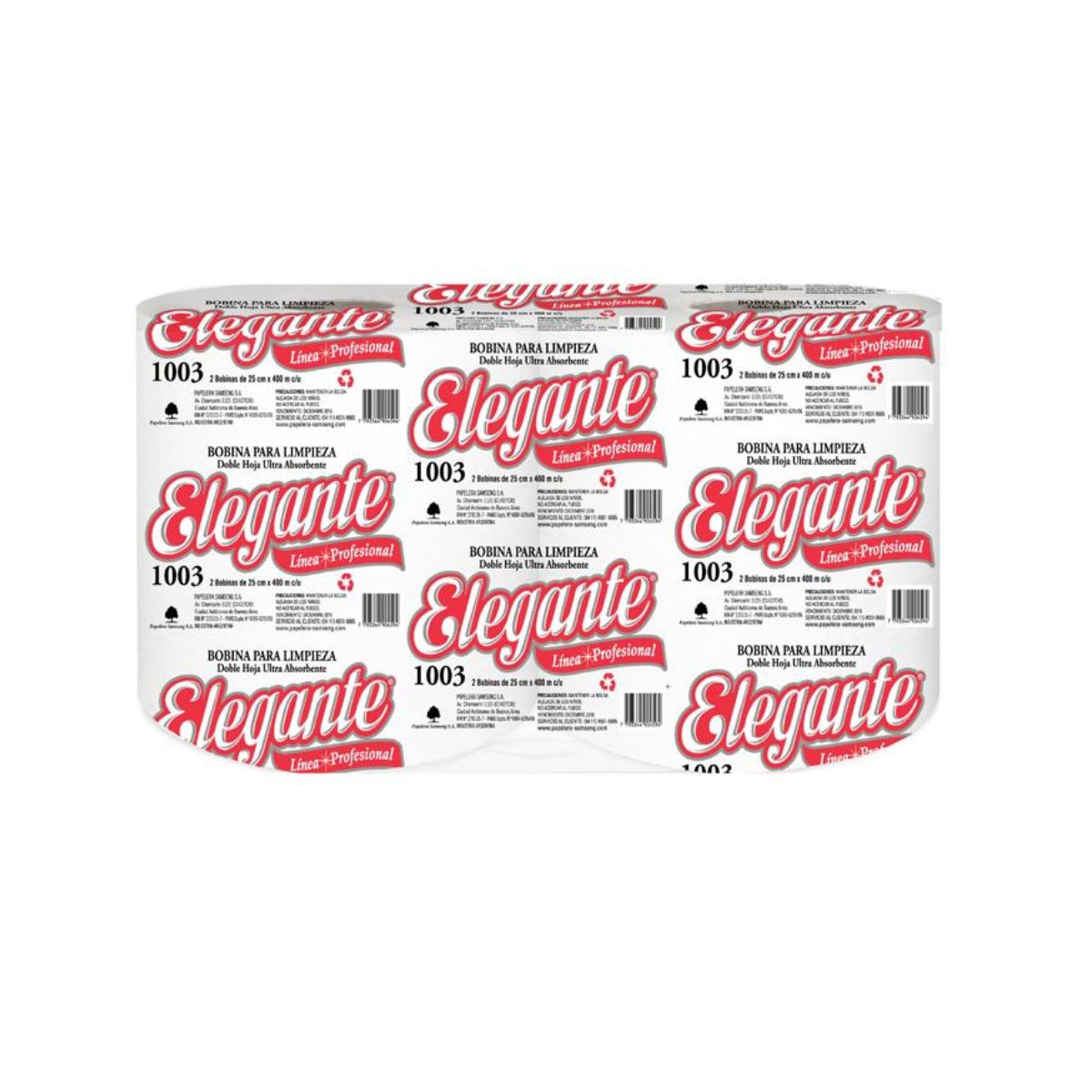 BOBINA ELEGANTE 2 u. x 25 cm. x 400 m.