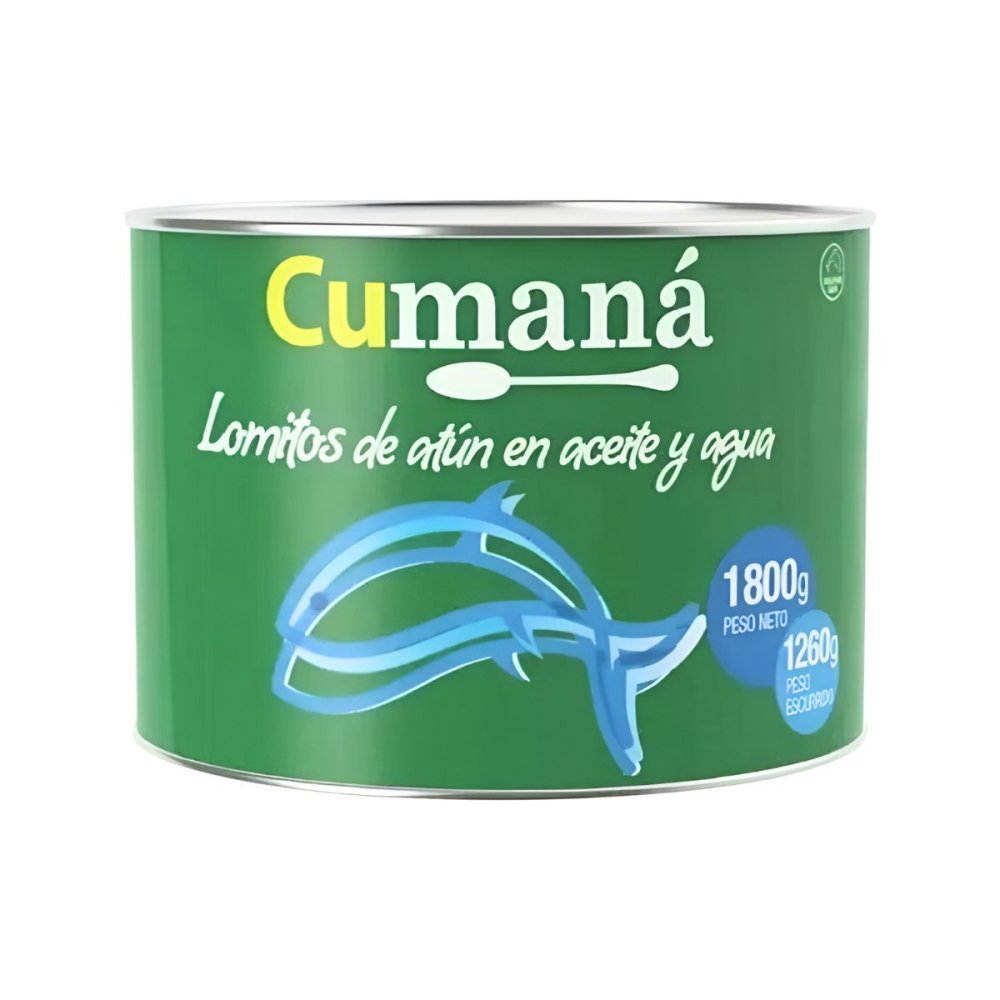 ATUN LOMITO ACEITE Y AGUA CUMANA 6 x 1.8 kg