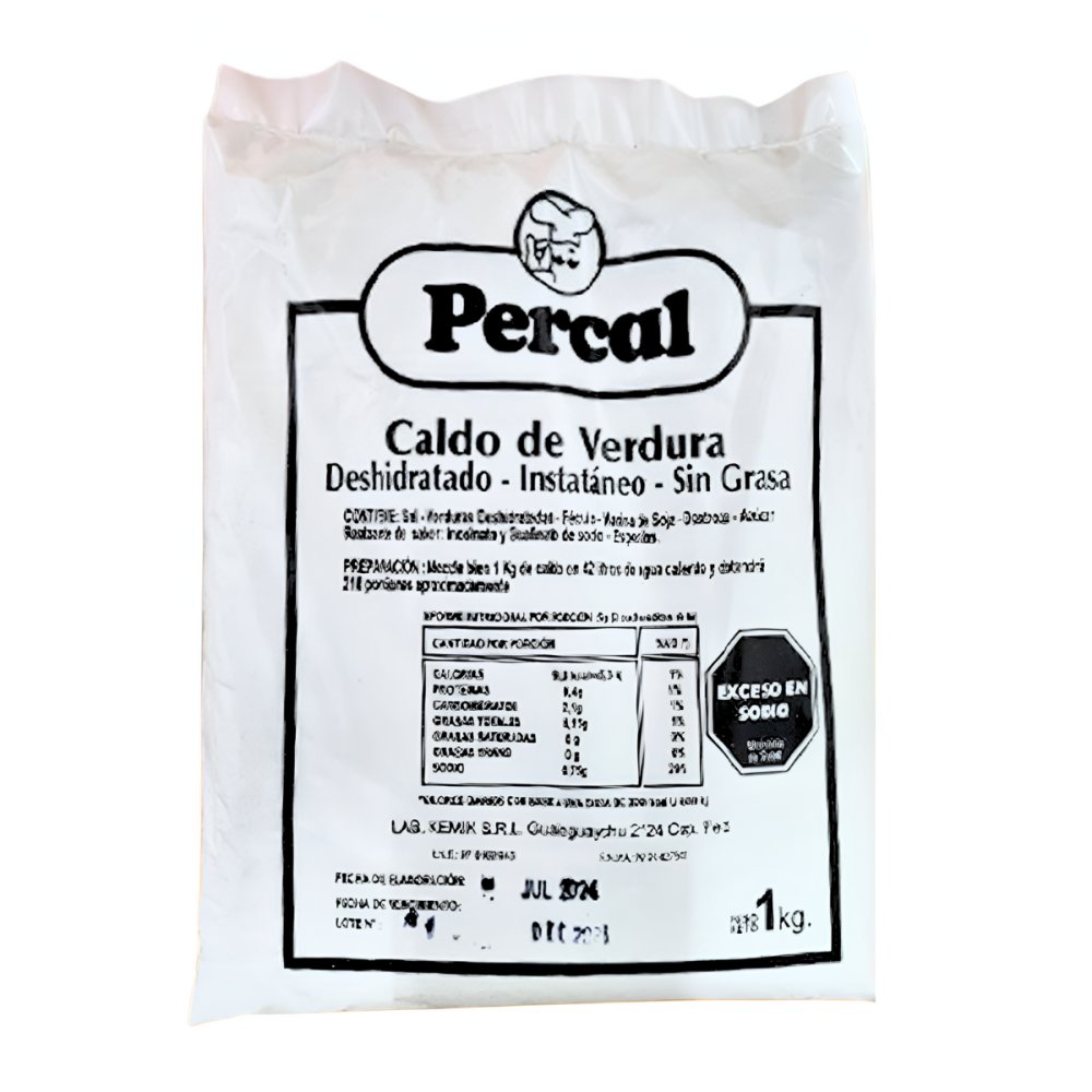 CALDO DE VERDURA PERCAL X1 KG