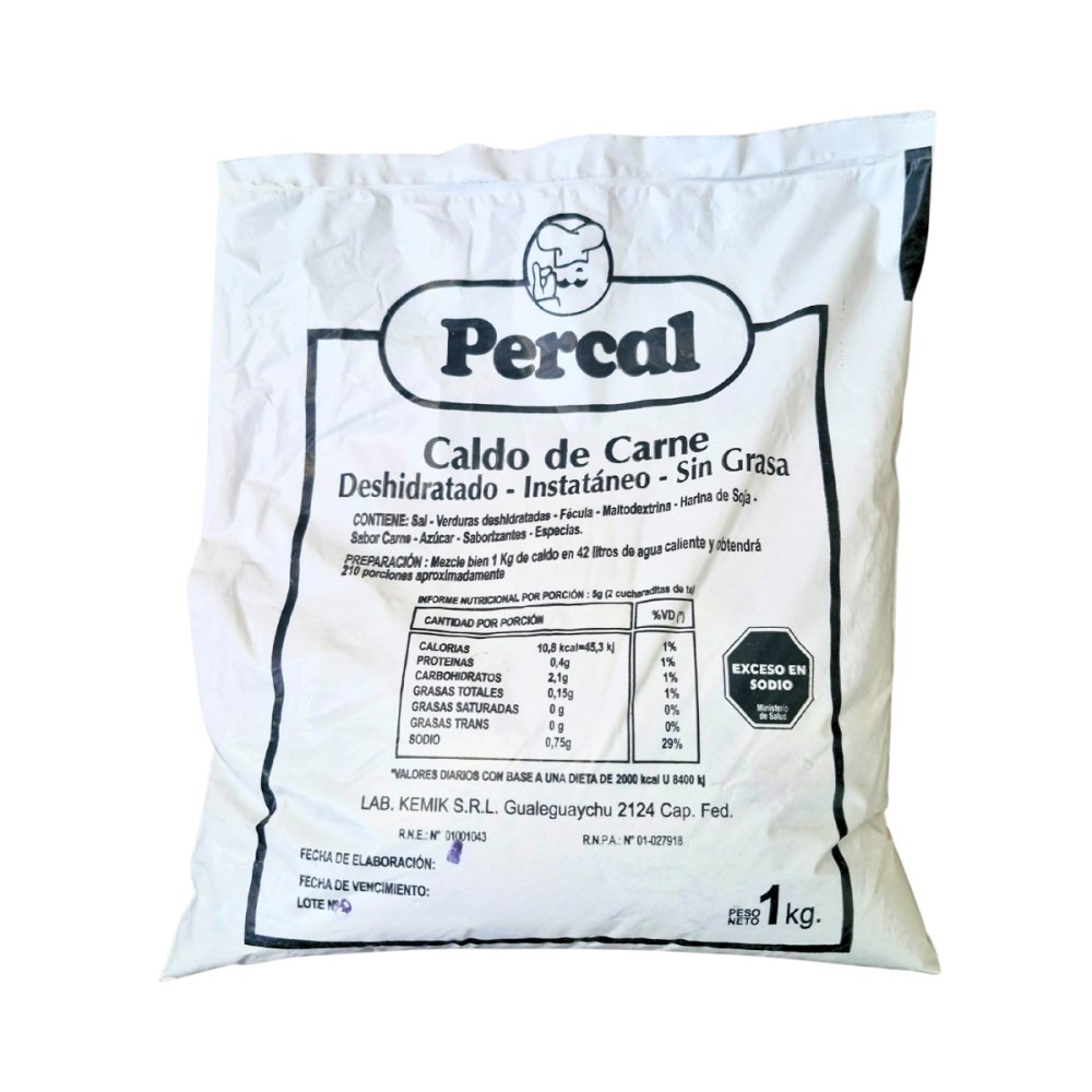 CALDO DE CARNE PERCAL BOLSA X 1 KG