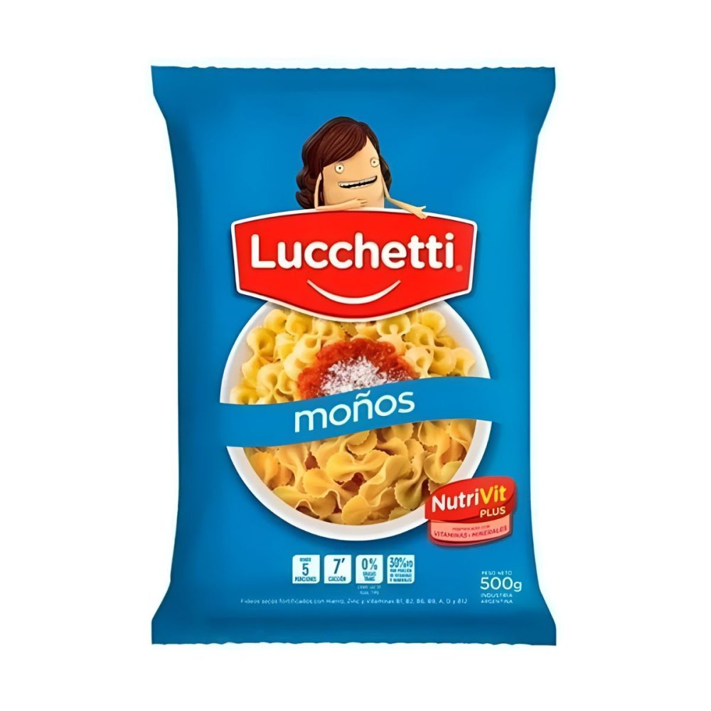 FIDEOS MOÑO LUCHETTI 15 x 500g