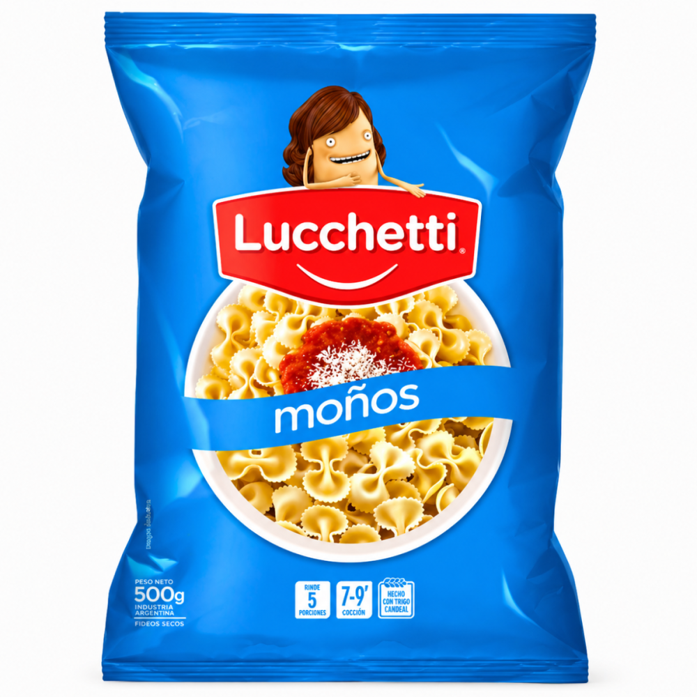 FIDEOS MOÑO LUCCHETTI 15 x 500g