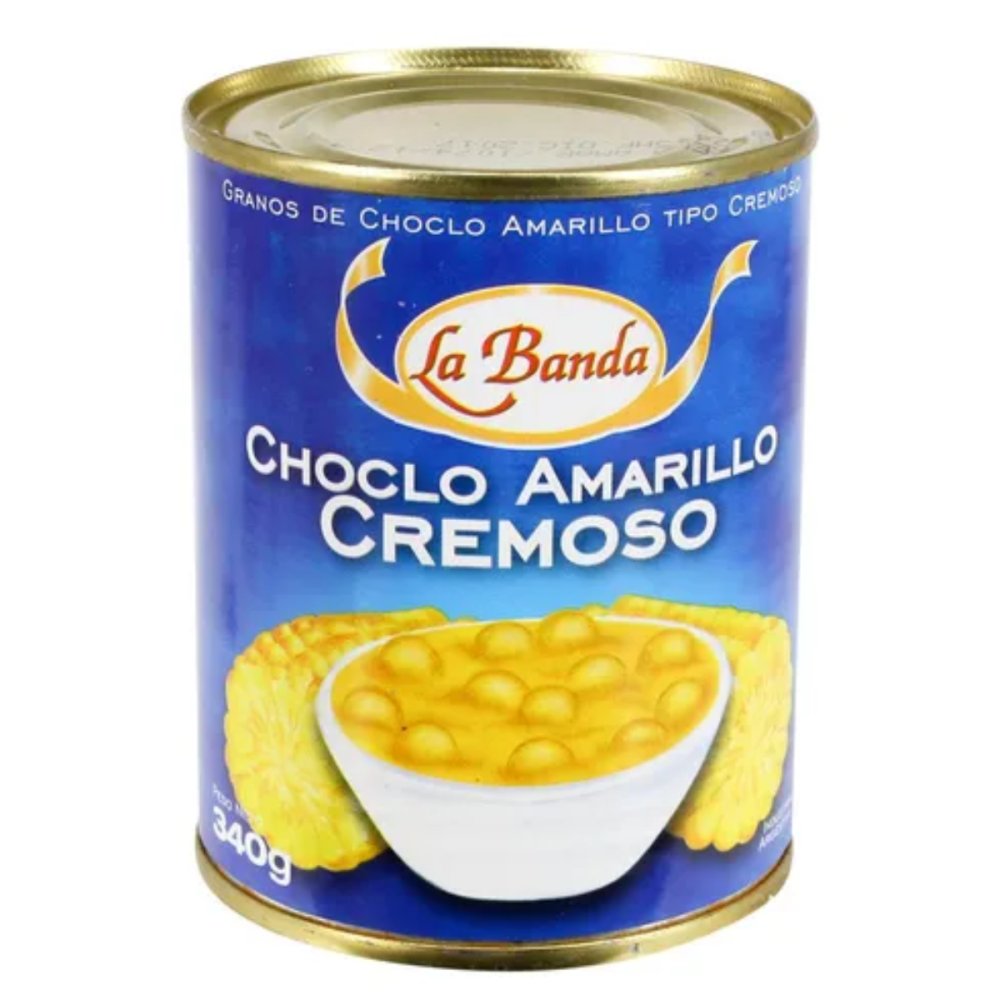 CHOCLO CREMA AMARILLO LA BANDA24 x340 GRS