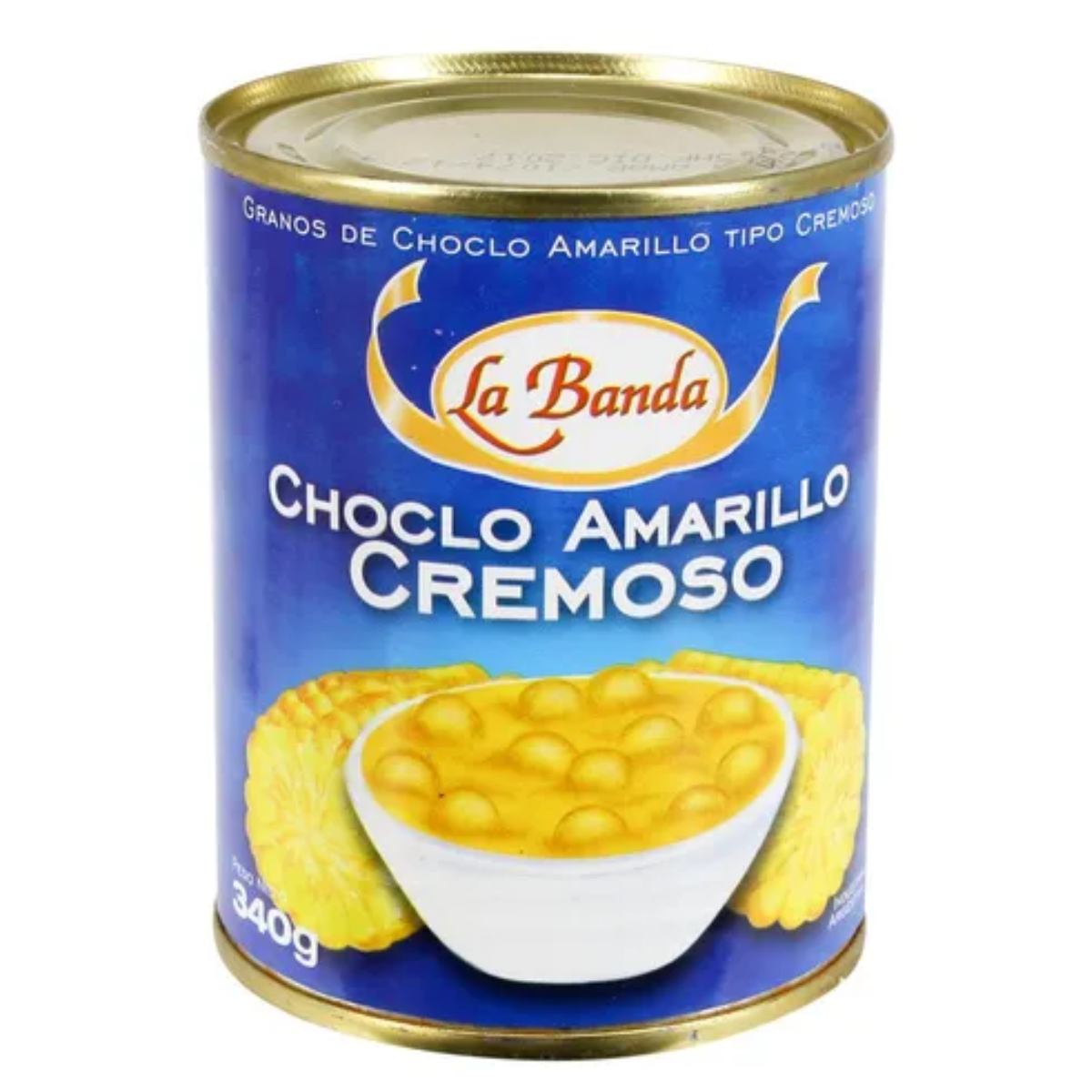CHOCLO CREMA AMARILLO LA BANDA24 x340 GRS