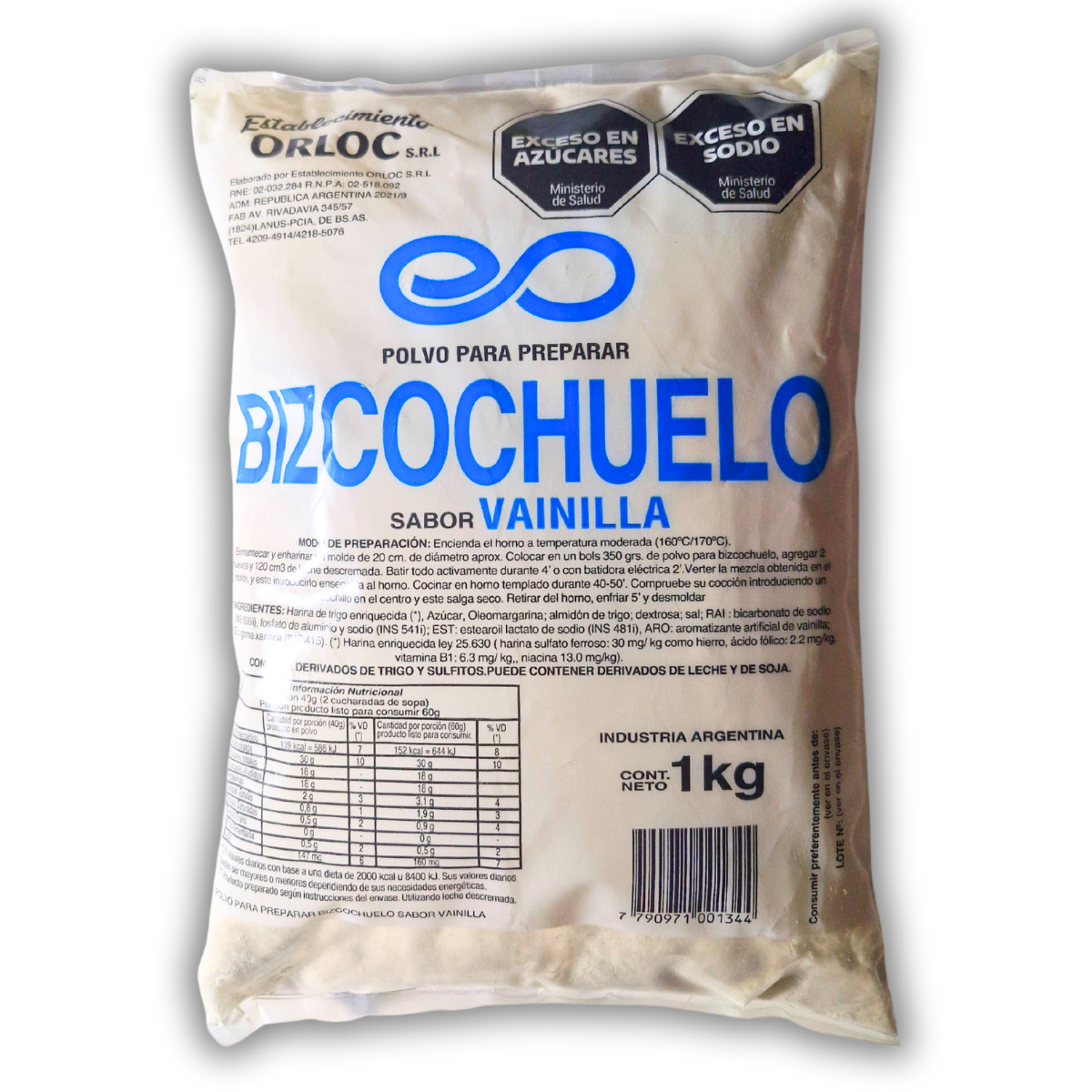 BIZCOCHUELO DE VAINILLA x1kg