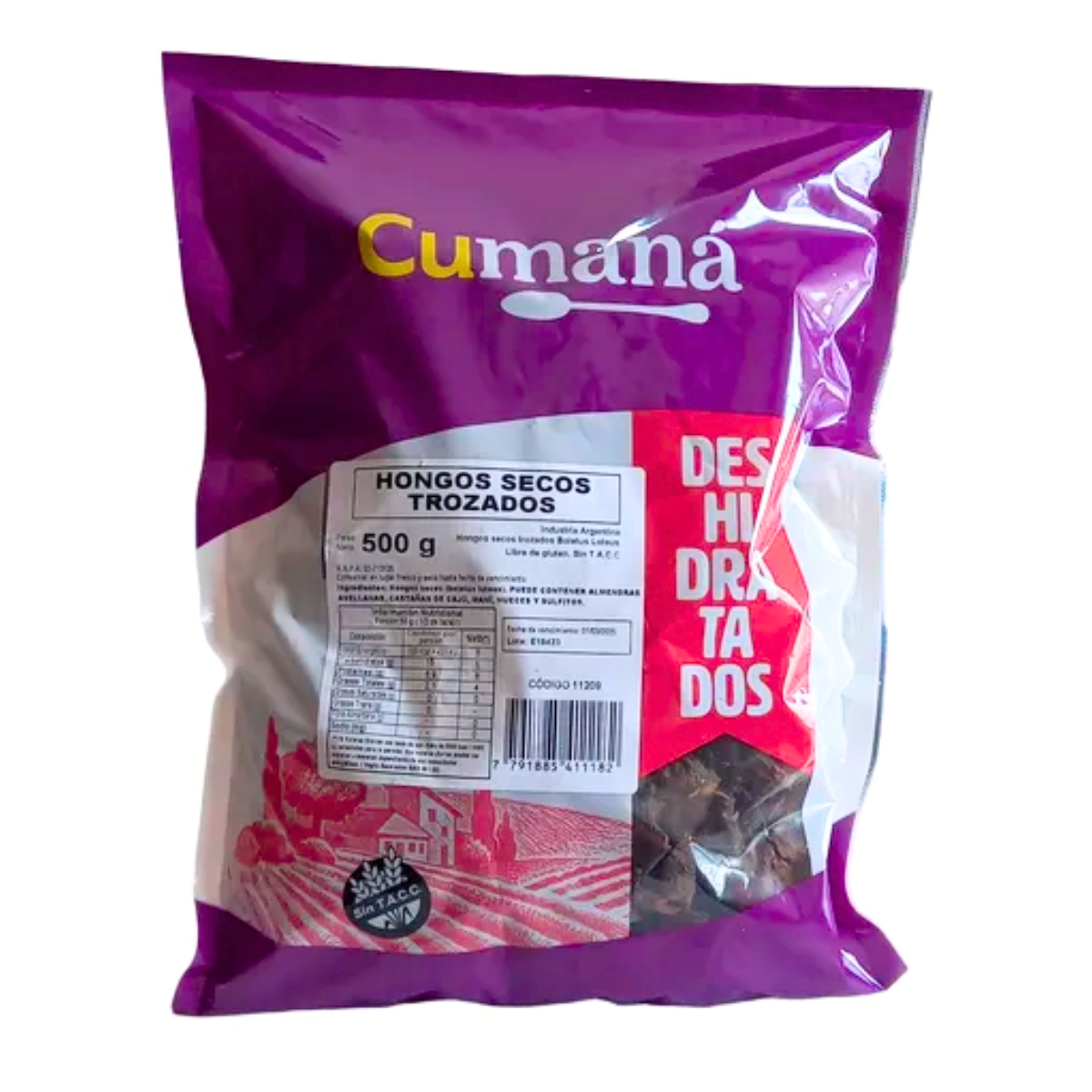HONGOS SECOS CUMANA 10 X 500 GRS