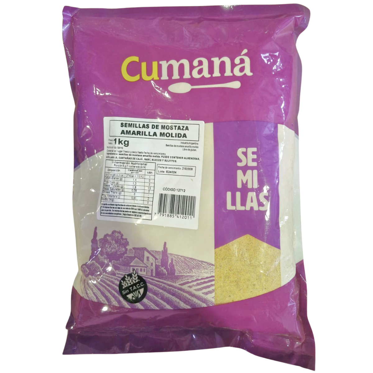 MOSTAZA AMAR.MOLIDA 10 X 1 KG CUMANA