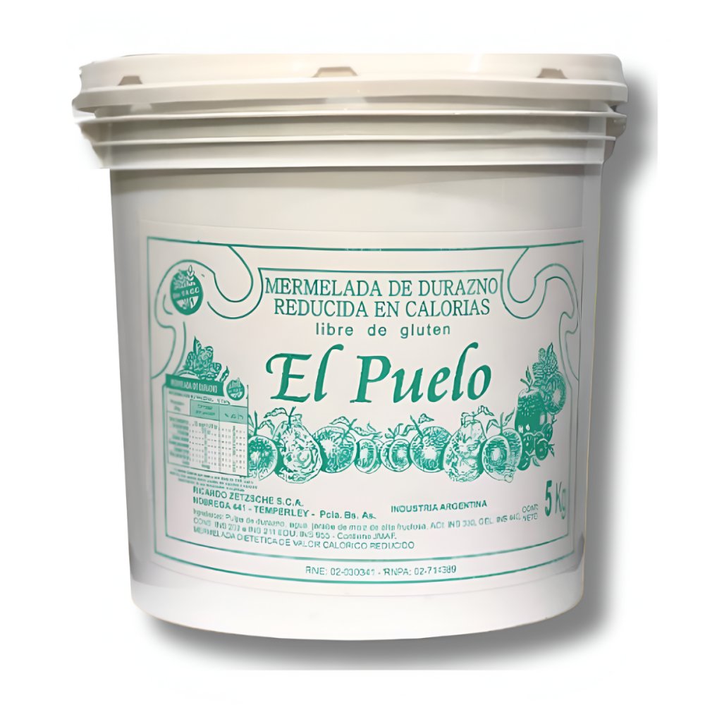 BALDE MERMELADA B.C. DURAZNO X 5 KG PUELO