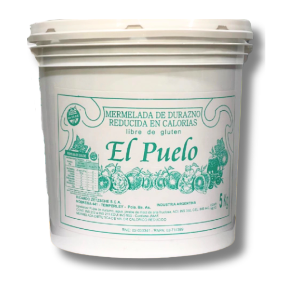 BALDE MERMELADA B.C. DURAZNO X 5 KG PUELO