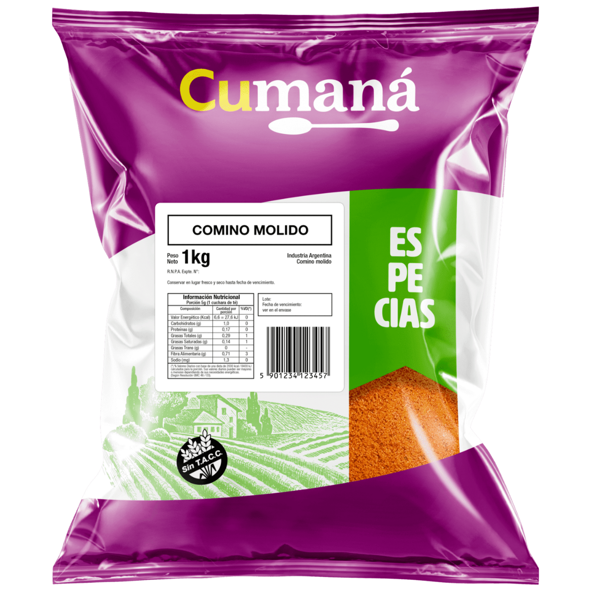 COMINO CUMANA 10 BOLSAS  X 1 KG