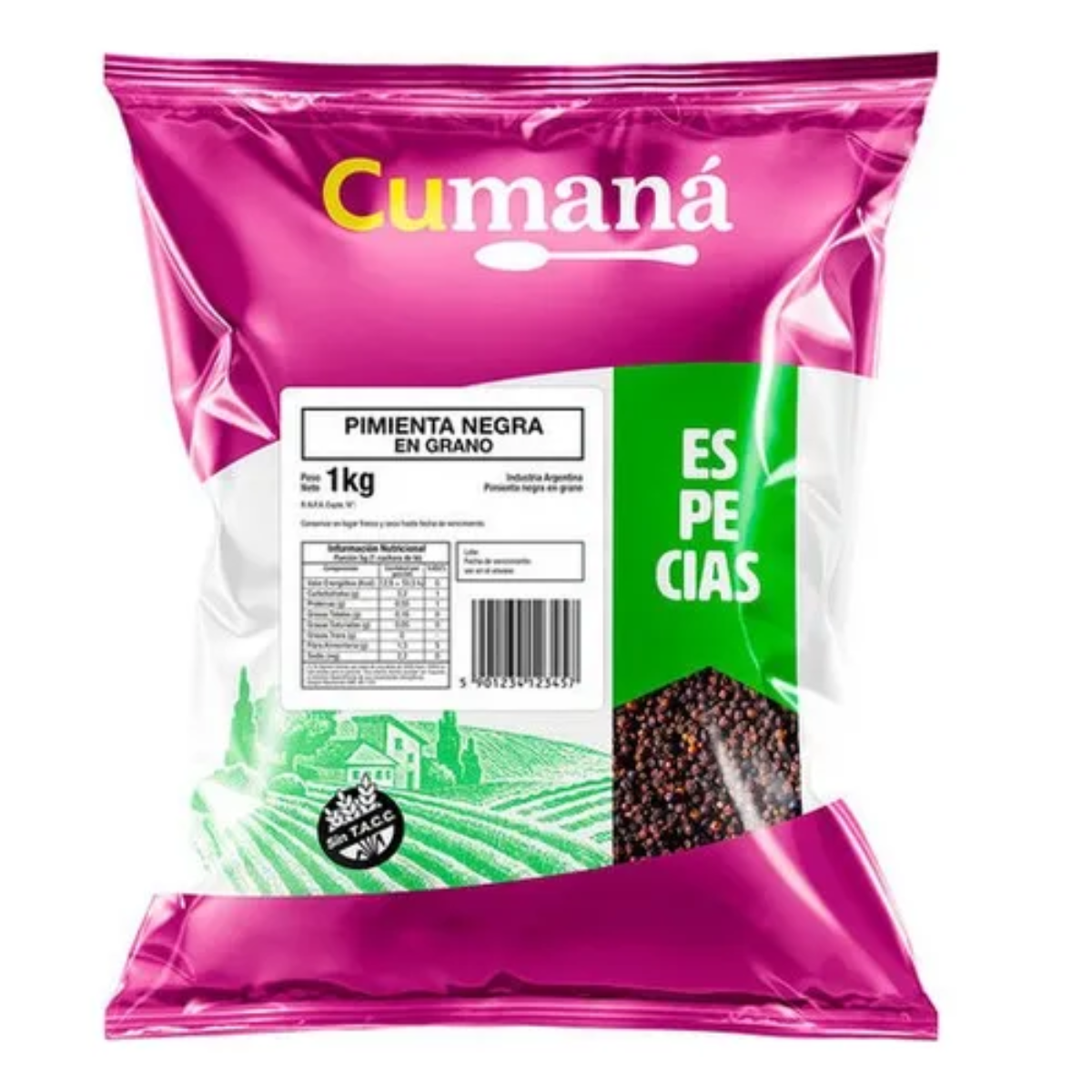 PIMIENTA NEGRA EN GRANO CUMANA 10 X1KG